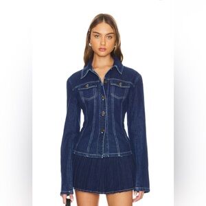 Lioness Denim Skirt Two-Piece Set